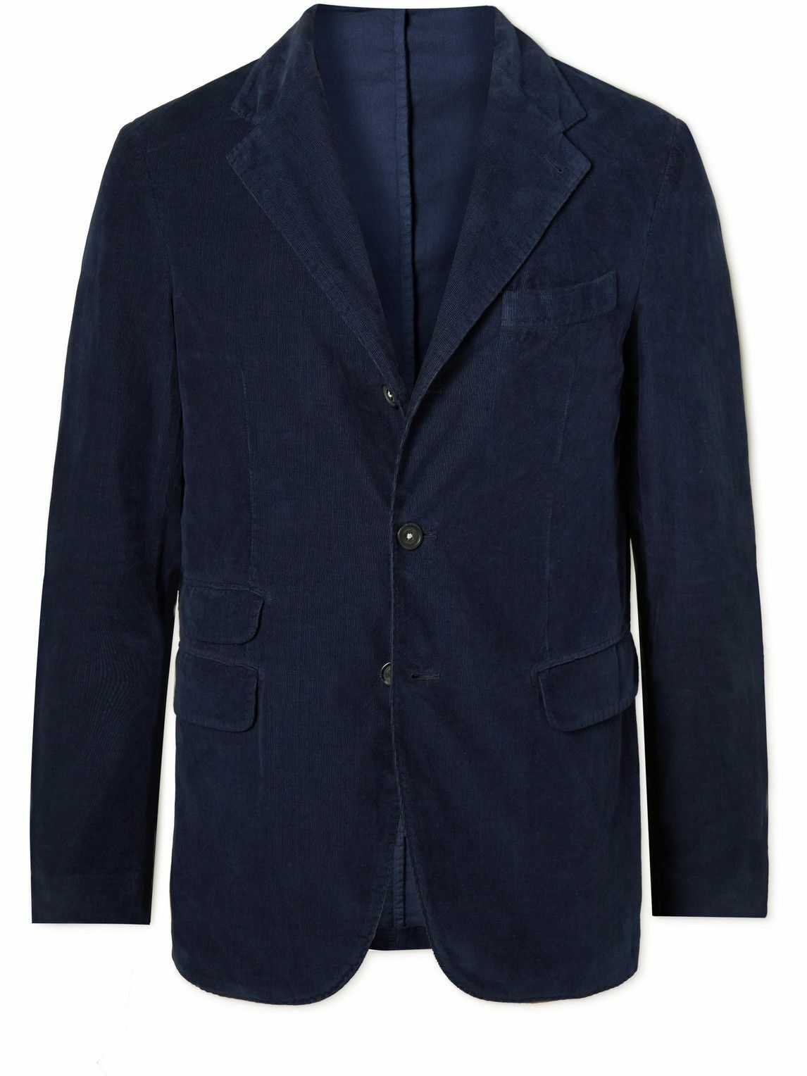 Massimo Alba - Sloop Slim-Fit Cotton-Corduroy Suit - Blue Massimo Alba
