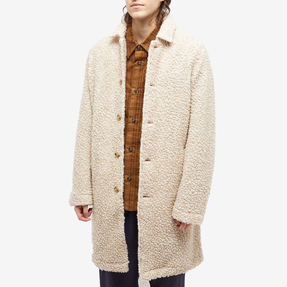 Kestin Men's Edinburgh Overcoat in Oatmeal Wool Fleece Kestin Hare