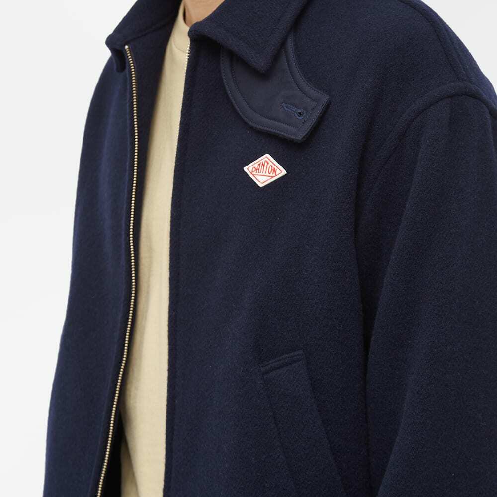 Danton Men's Wool Zip Jacket in Navy Danton