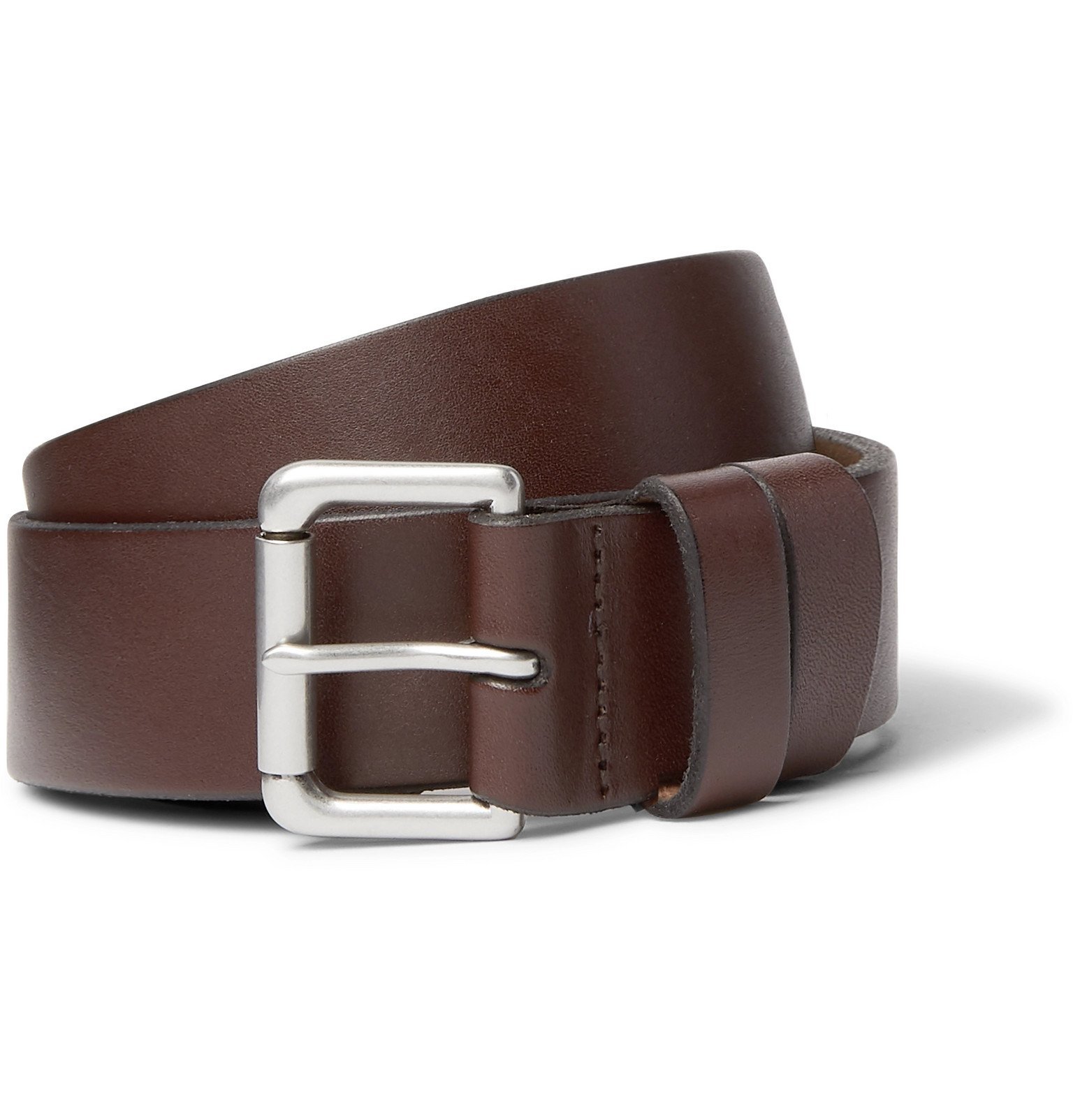 Polo Ralph Lauren - 4cm Brown Leather Belt - Brown Polo Ralph Lauren