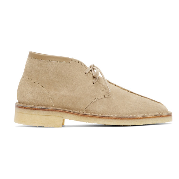 taupe suede desert boots