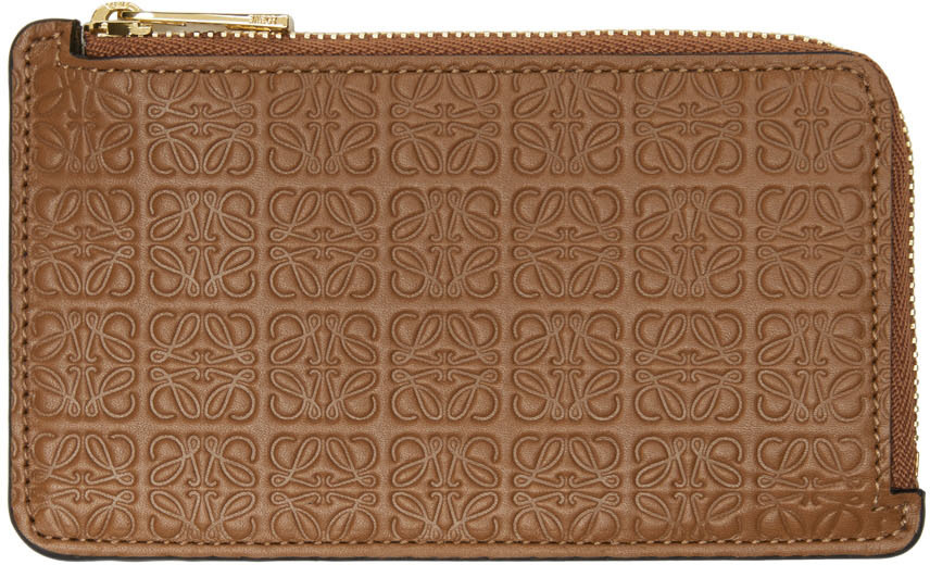 Loewe Tan Repeat Coin Card Holder Loewe