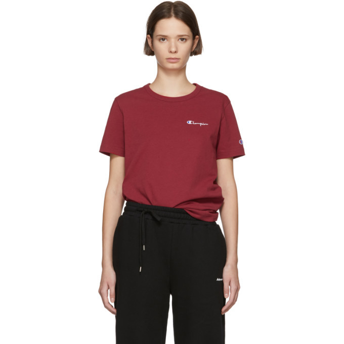 burgundy champion t shirt