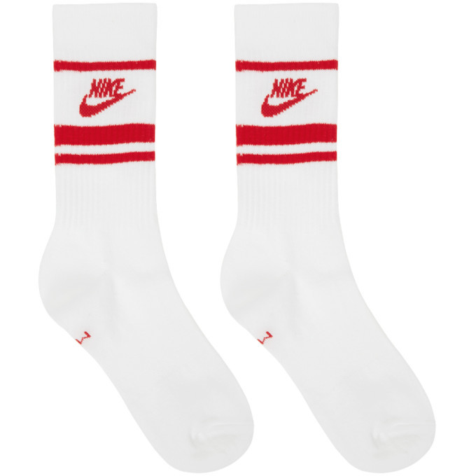 Nike Three-Pack White Everyday Essential Crew Socks Nike