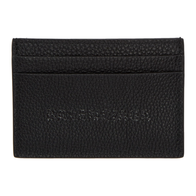 balenciaga black card holder
