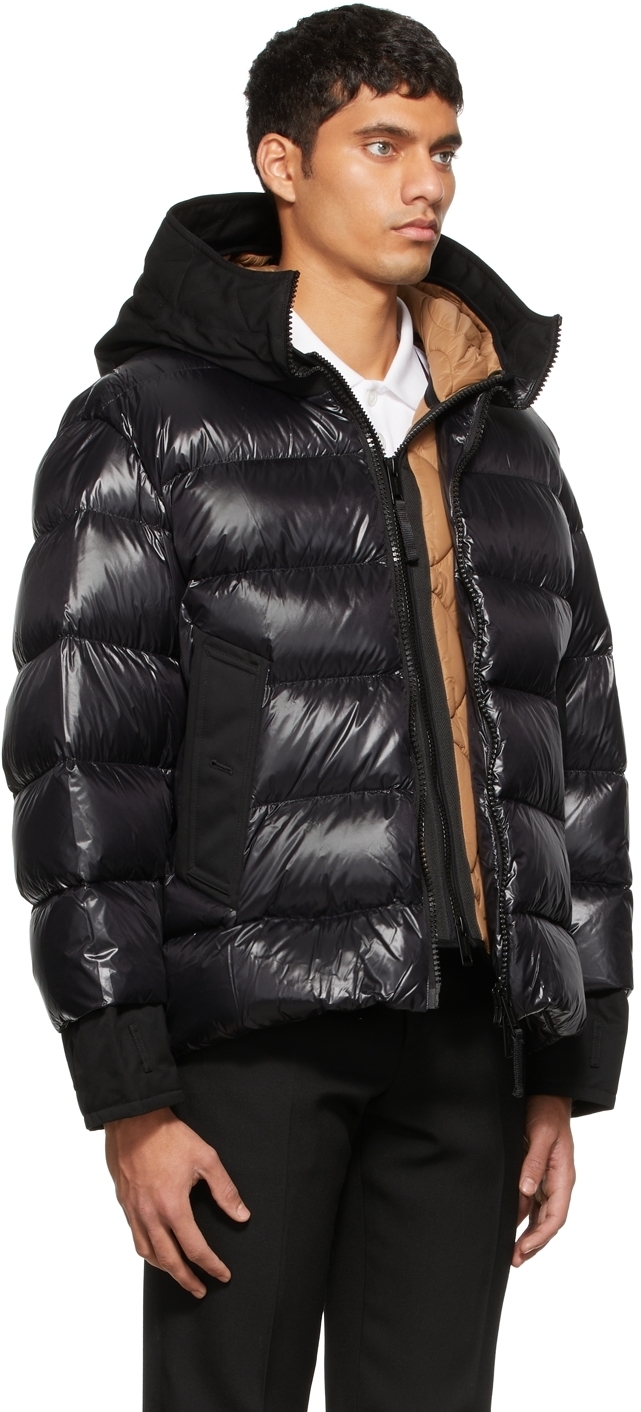 Burberry Black Down Hybrid Jacket Burberry