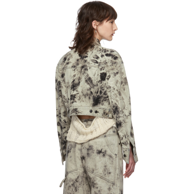 eckhaus latta cropped denim jacket