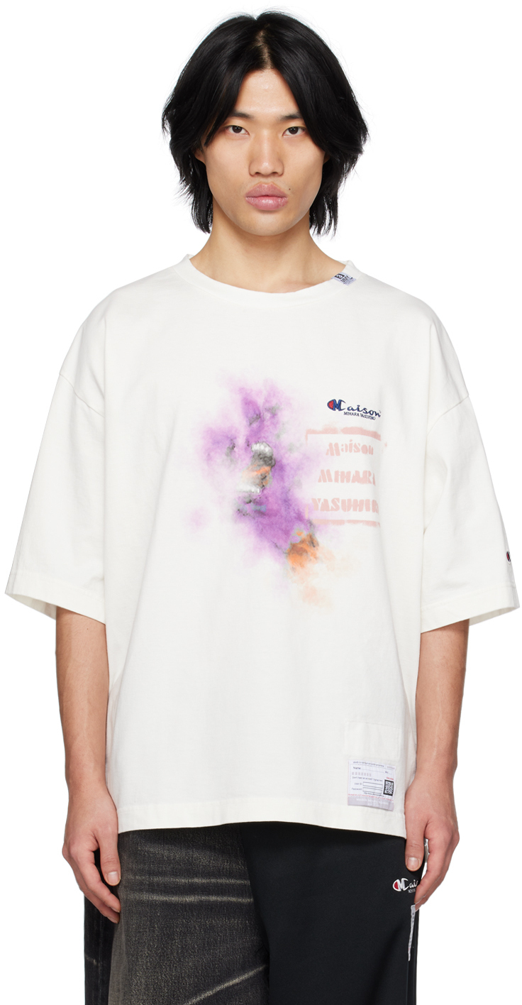 Miharayasuhiro White Printed T-Shirt Miharayasuhiro