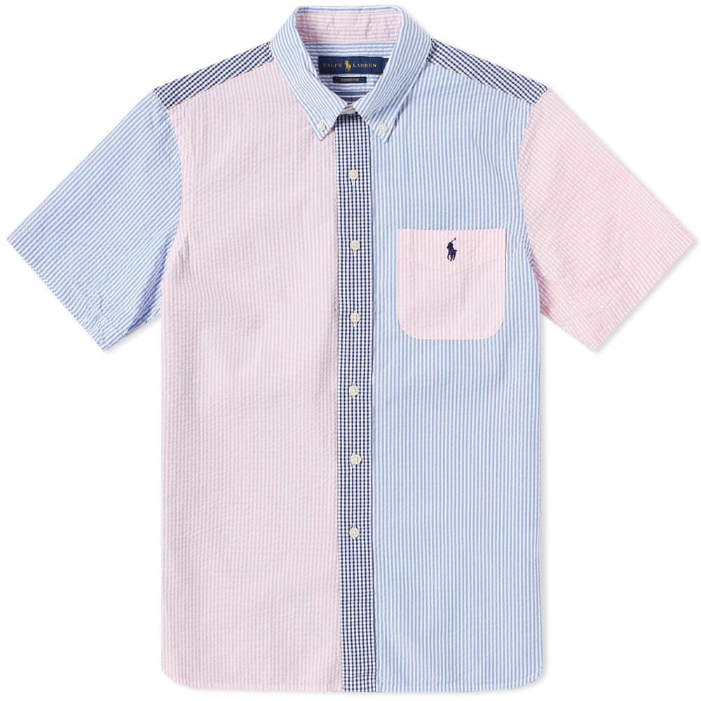 pink ralph lauren polo button down shirts