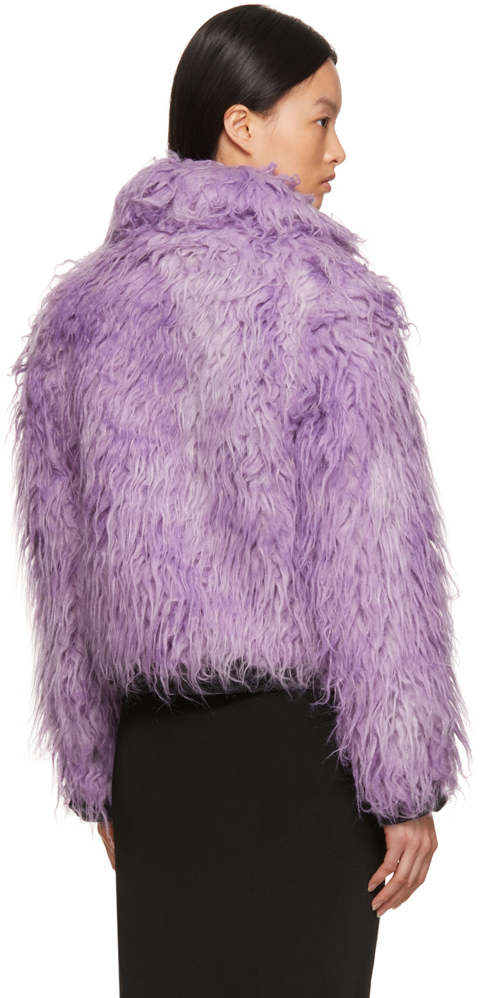 Marc Jacobs The Shrunken Faux-fur Coat in Pink Womens Clothing Coats Fur coats 