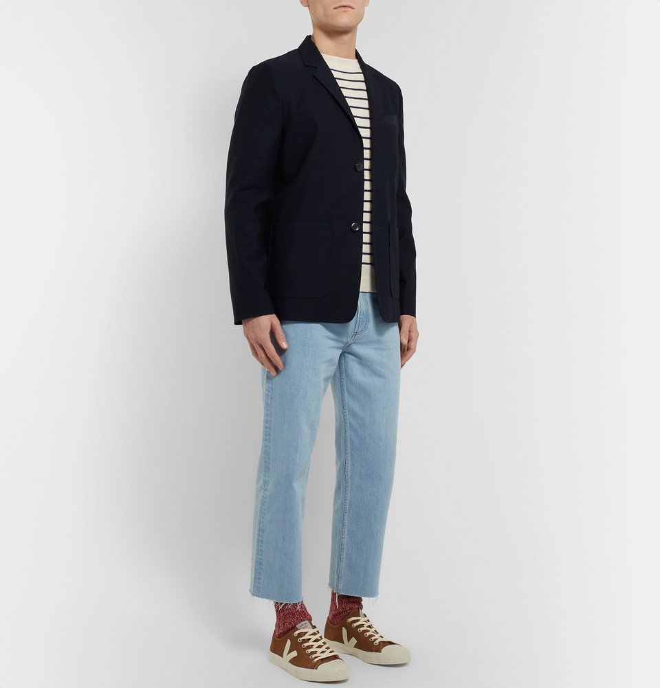 Alan Cropped Distressed Denim Jeans 