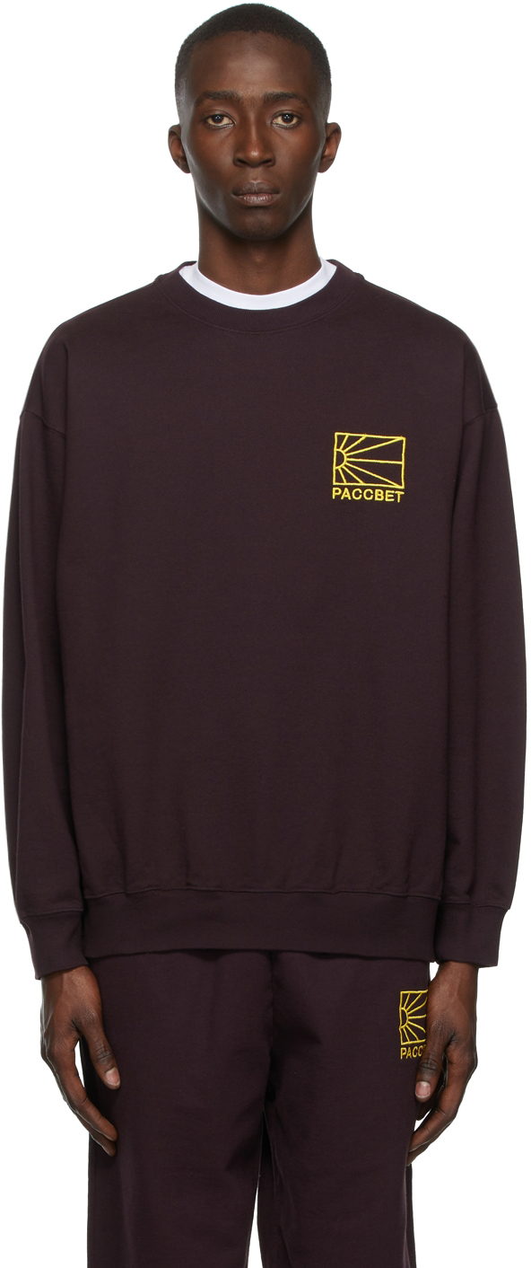 Rassvet Burgundy Logo Sweatshirt