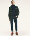 Brooks Brothers Men's Plaid Wool Blend Chore Coat | Blue/Green