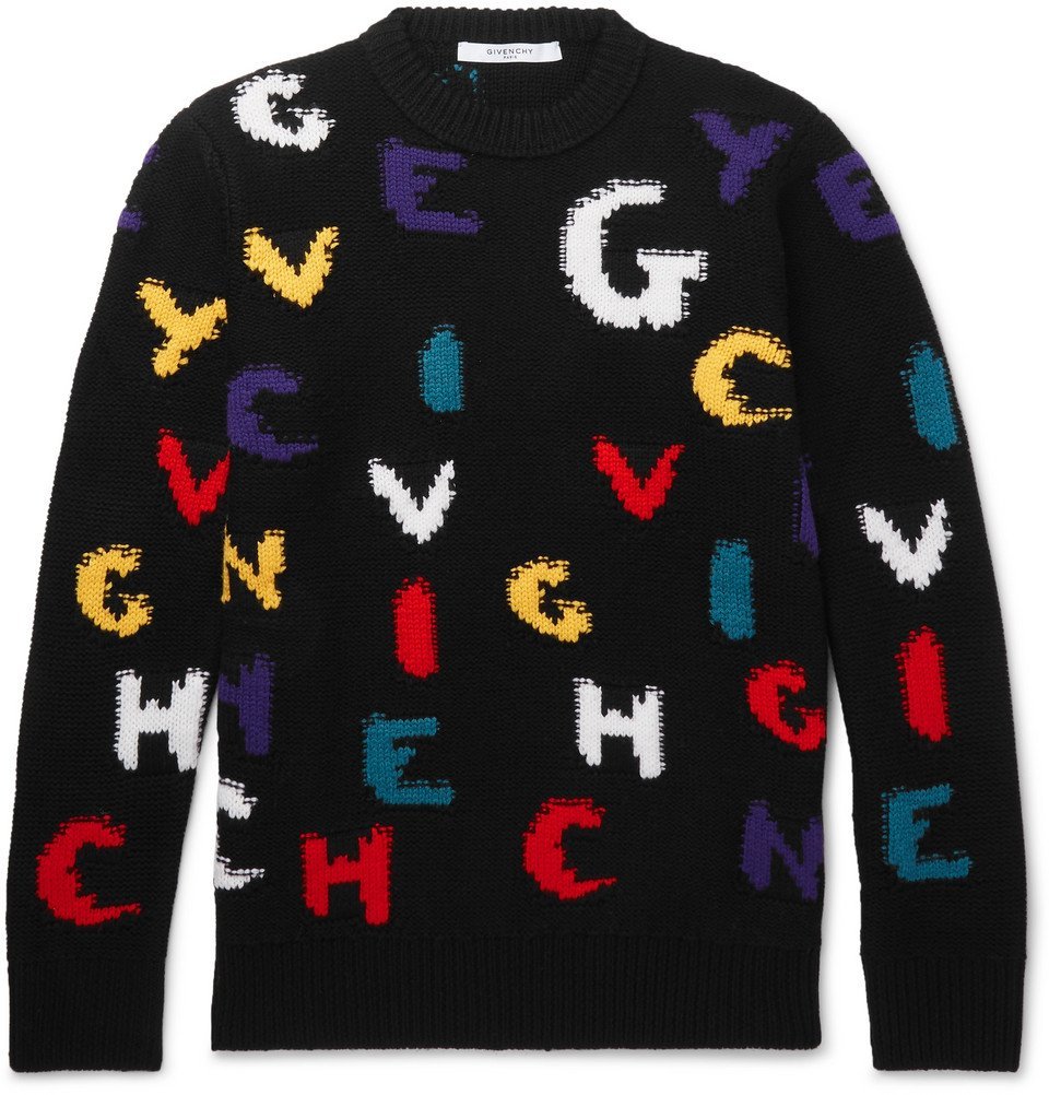 givenchy intarsia wool sweater