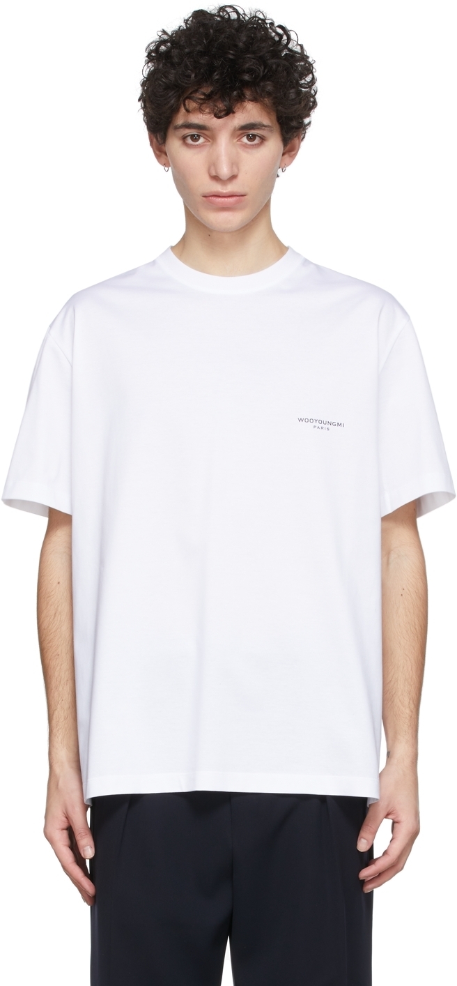 Wooyoungmi White Logo T-Shirt Wooyoungmi