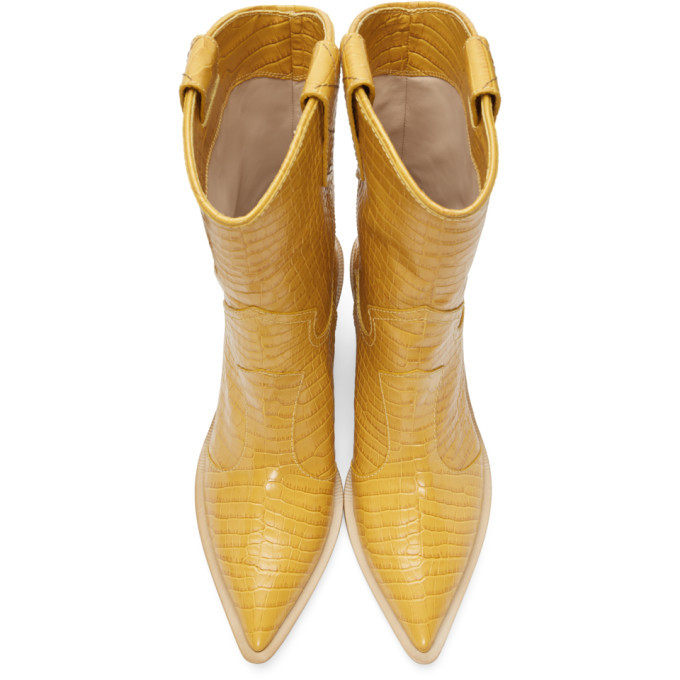 fendi gold cowboy boots