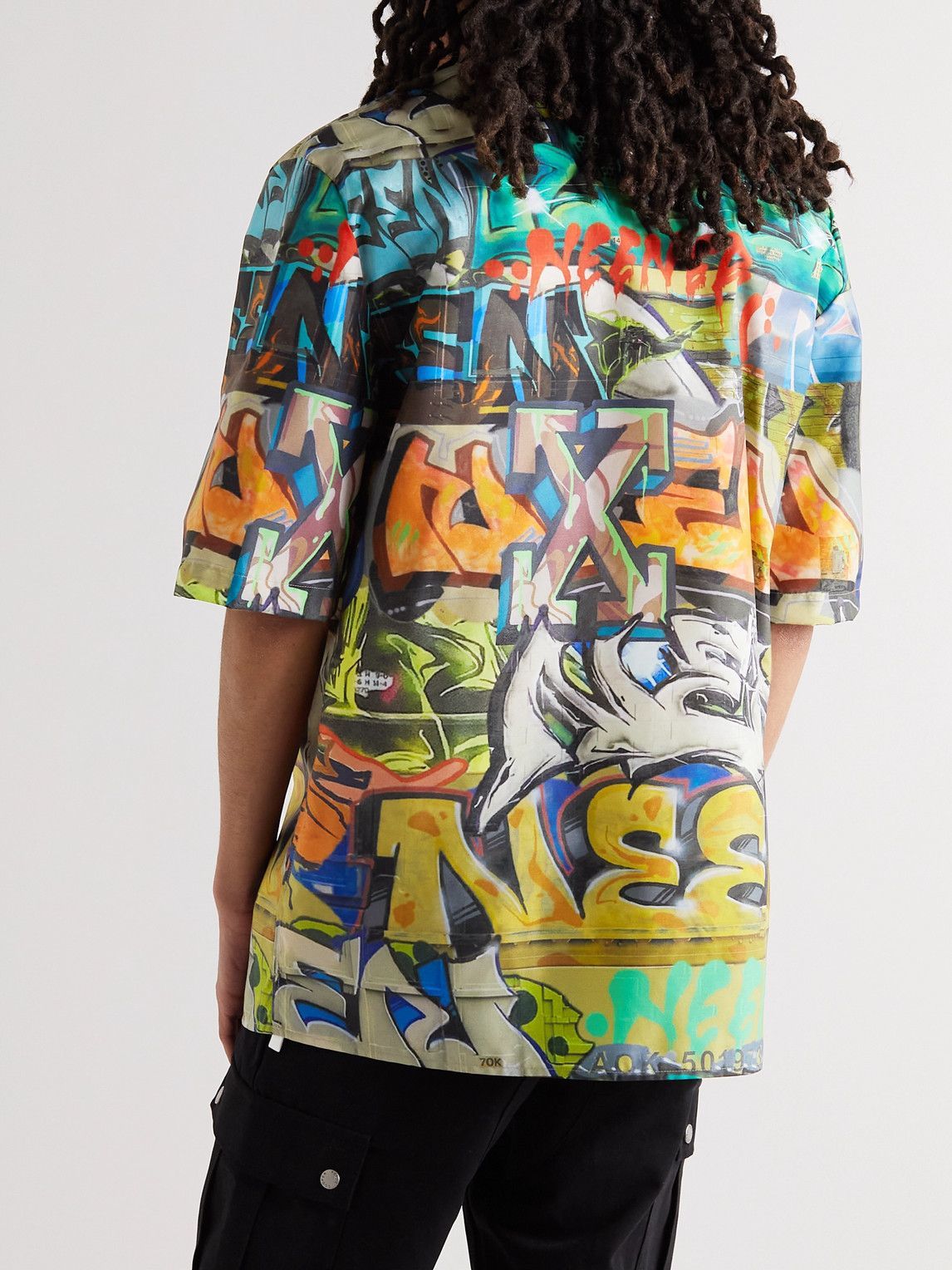 OffWhite Printed Woven Shirt Orange OffWhite