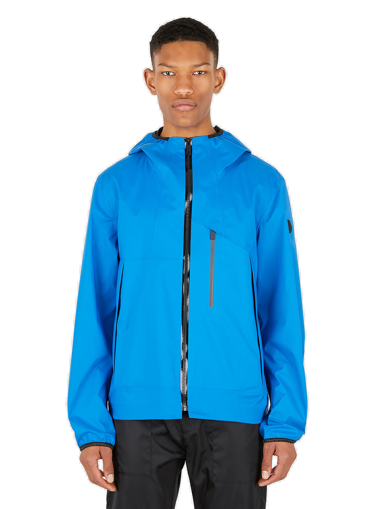 Sattouf Hooded Jacket in Blue Moncler