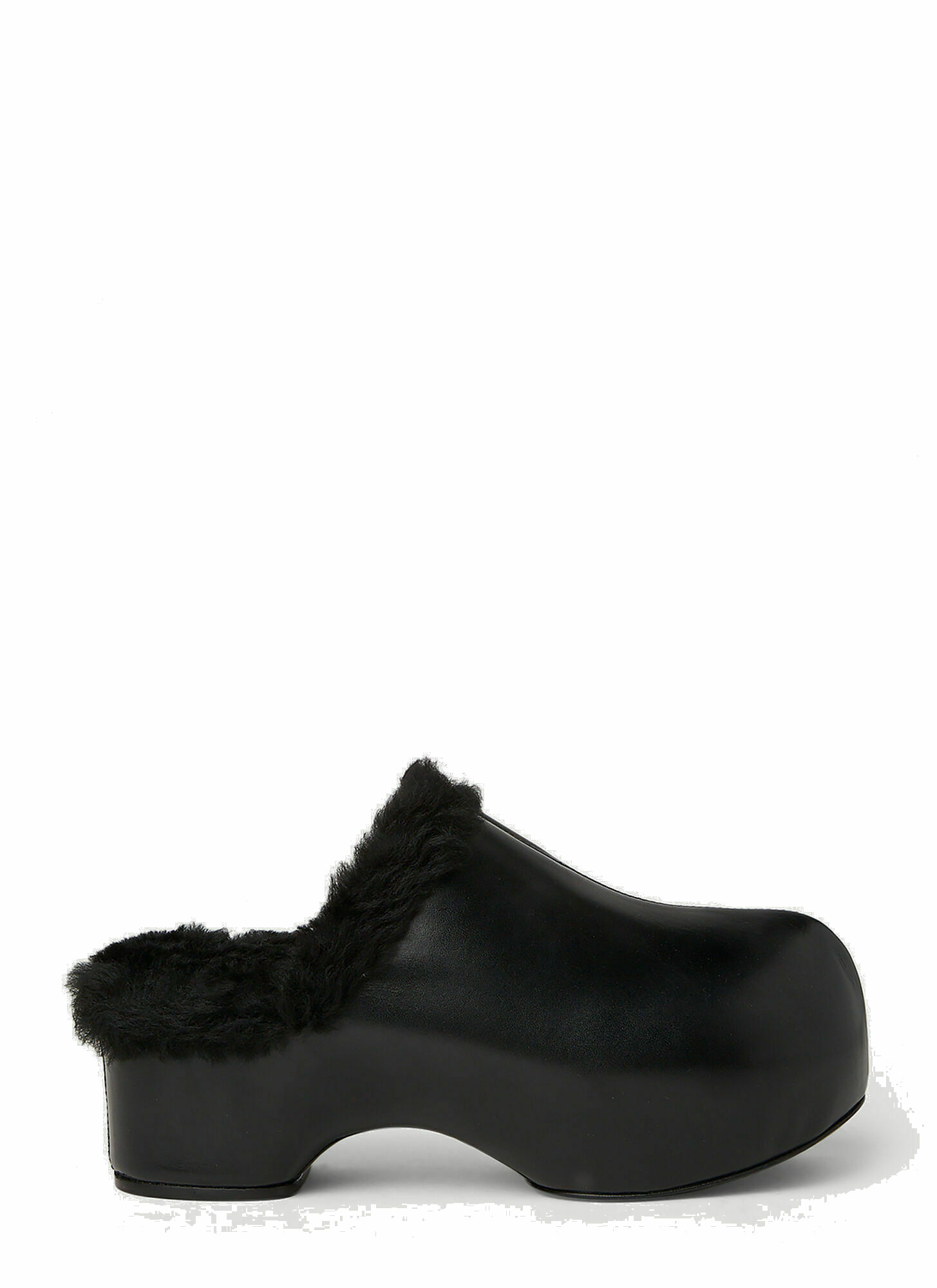 Photo: Shearling Clogs in Black