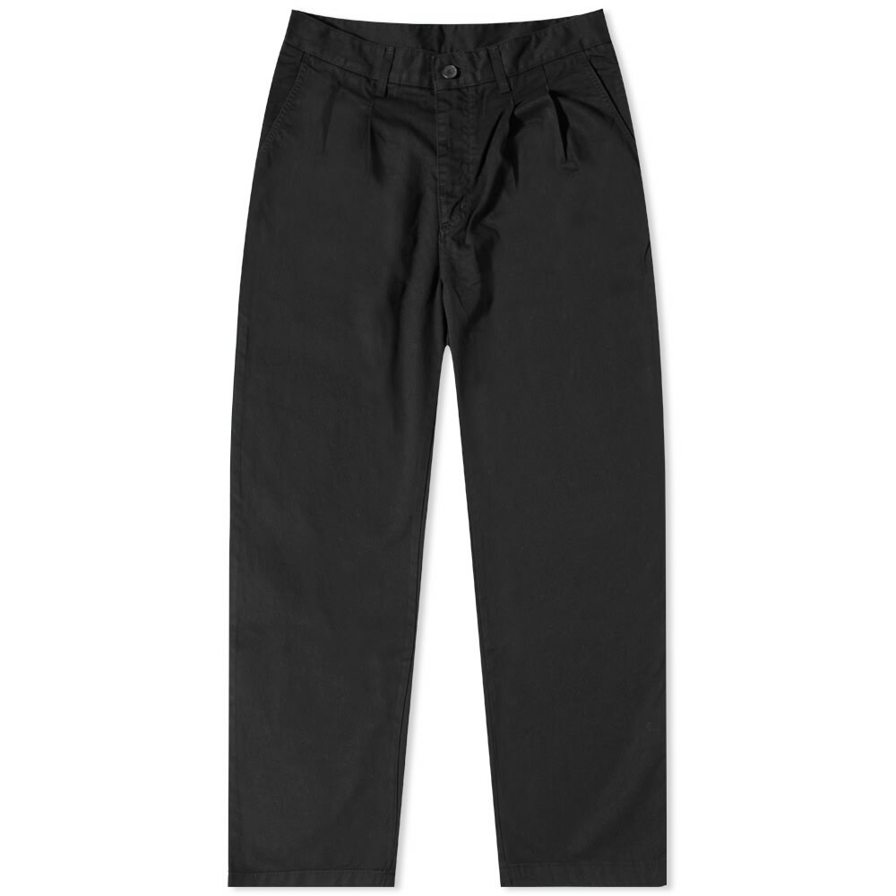 Uniform Bridge Men's Two Tuck Chino Pant in Black Uniform Bridge