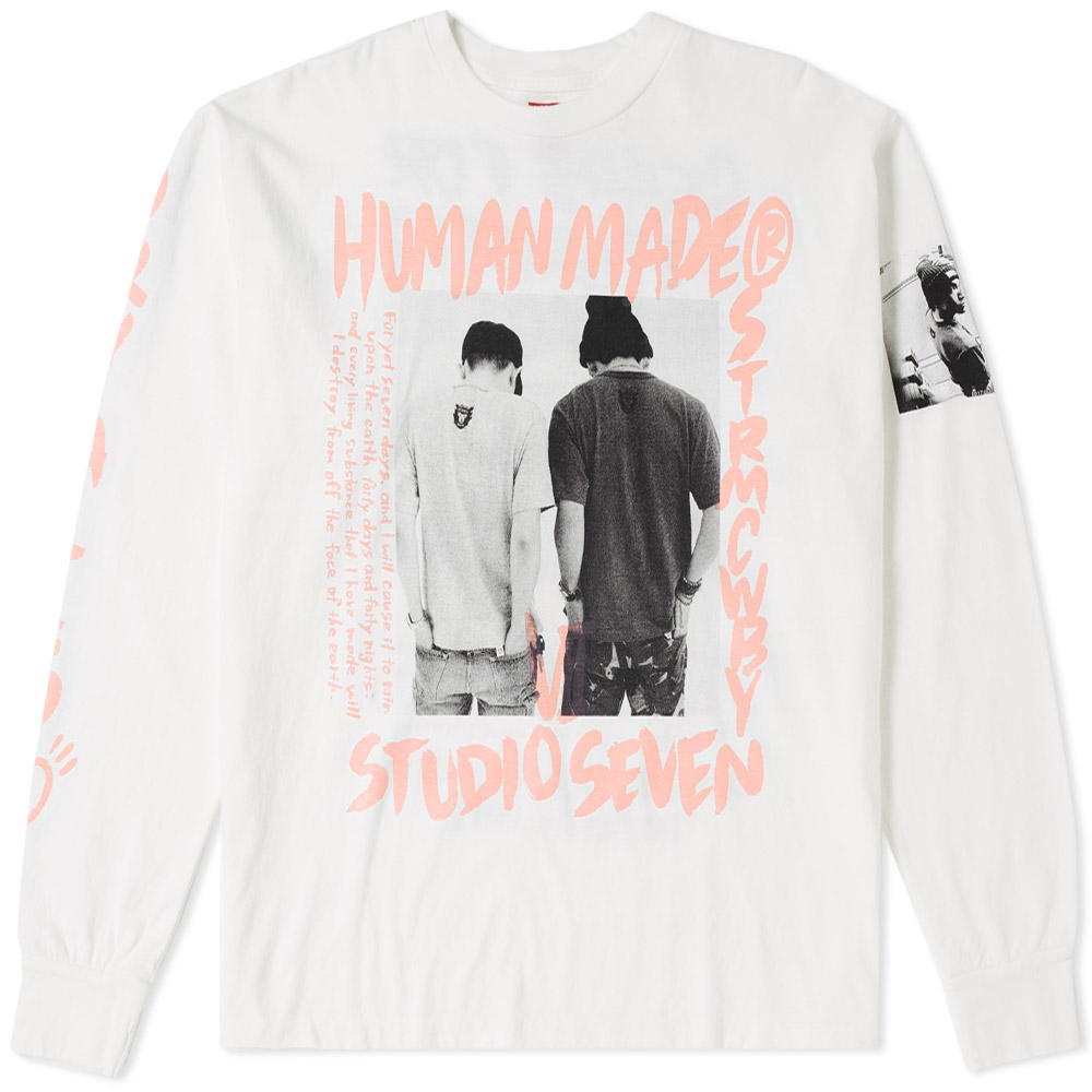 HUMAN MADE for STUDIO SEVEN ロンTee ピンク L - Tシャツ/カットソー ...