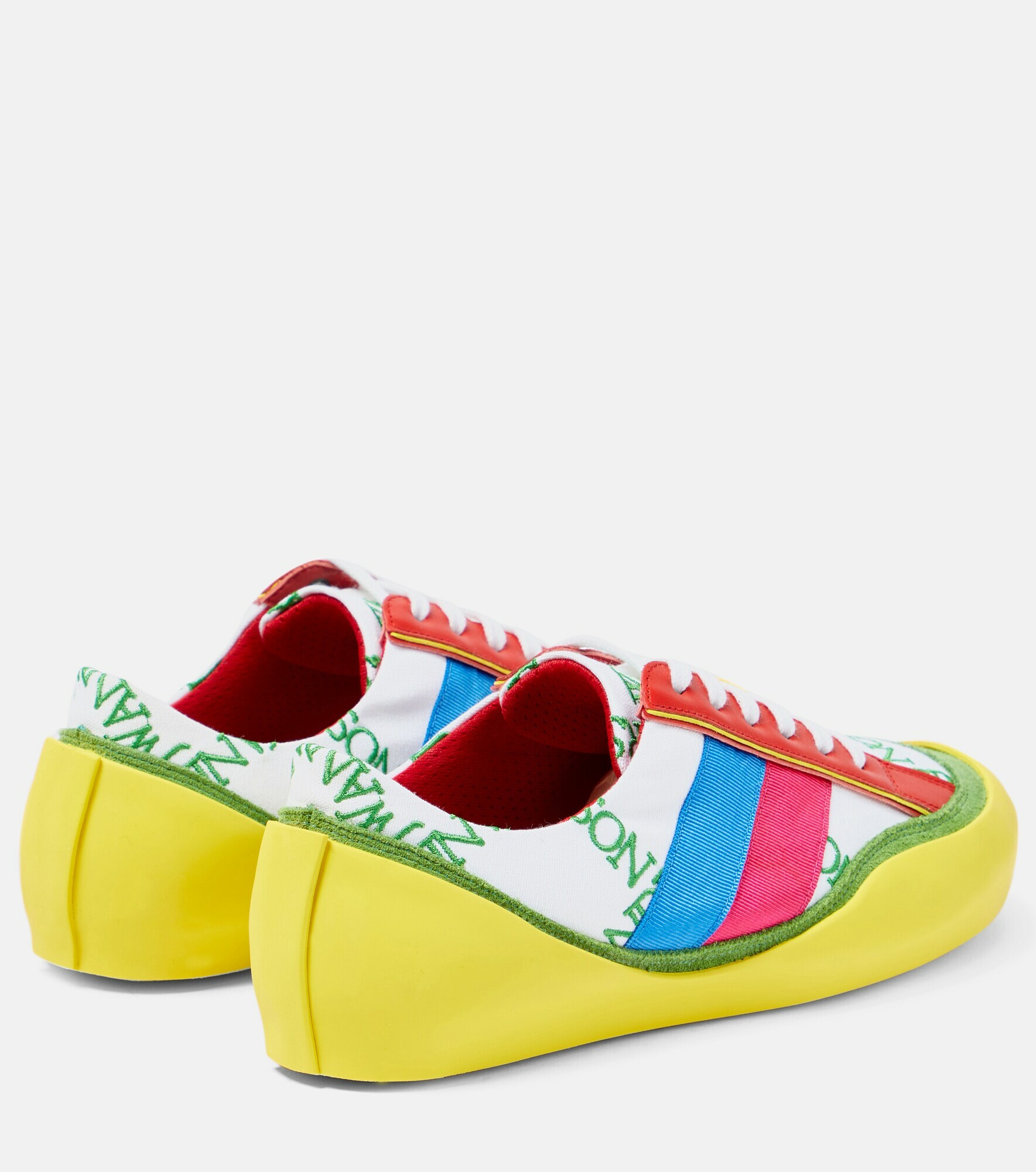 JW Anderson - Bubble colorblocked canvas sneakers JW Anderson