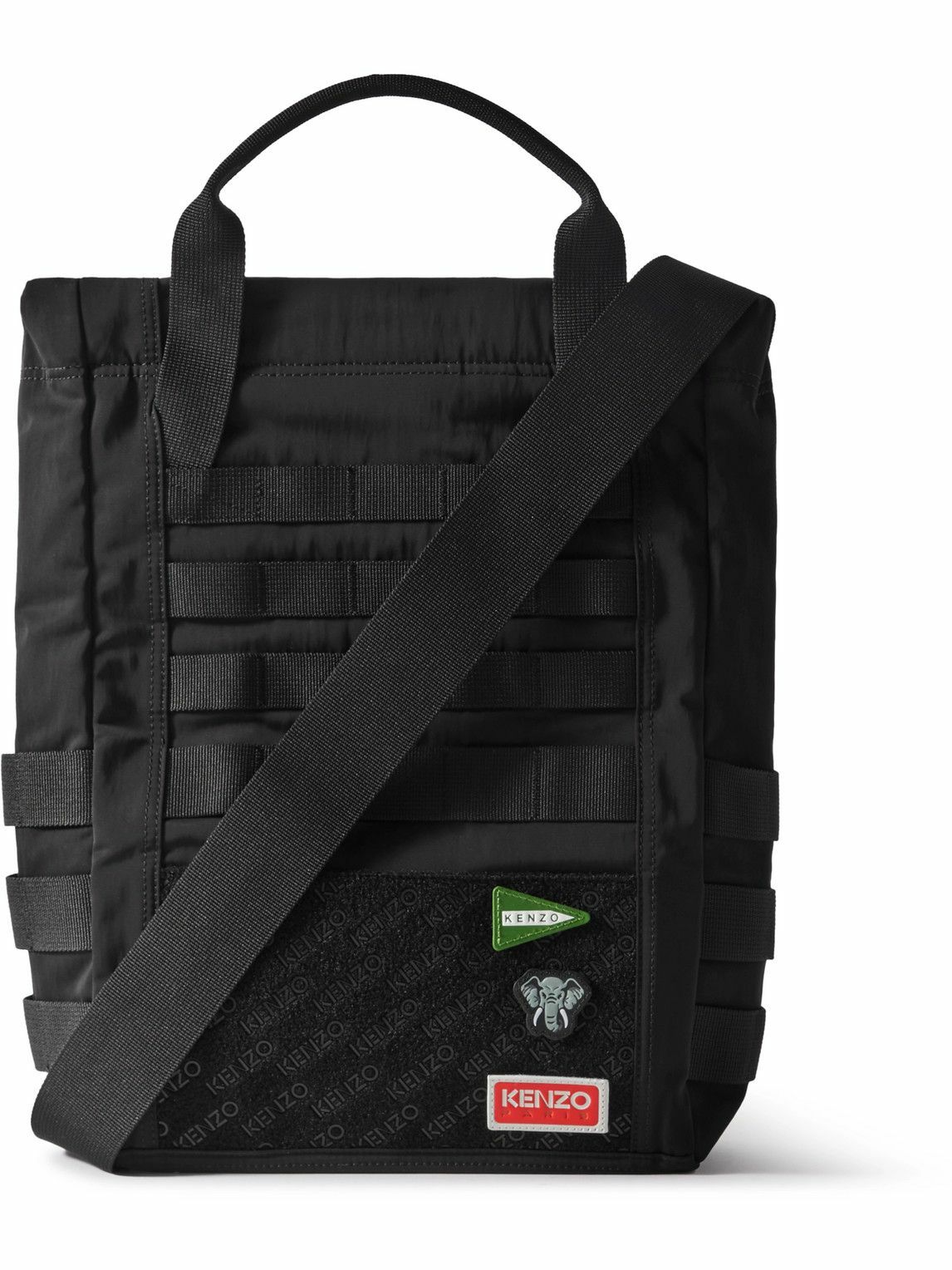 KENZO Jungle LogoAppliquéd bingTrimmed TechTwill Tote Bag Kenzo