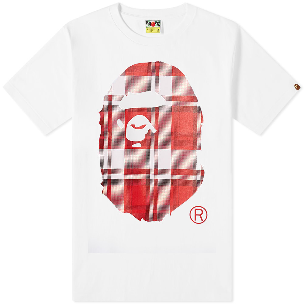A Bathing Ape Bape Check Gift Ape Head 