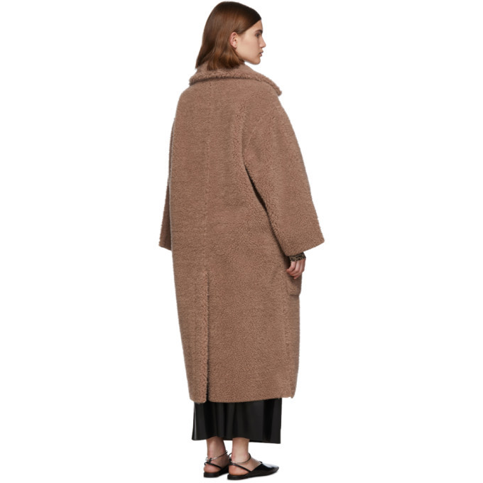 Nanushka Pink Faux-Fur Imogen Maxi Coat 