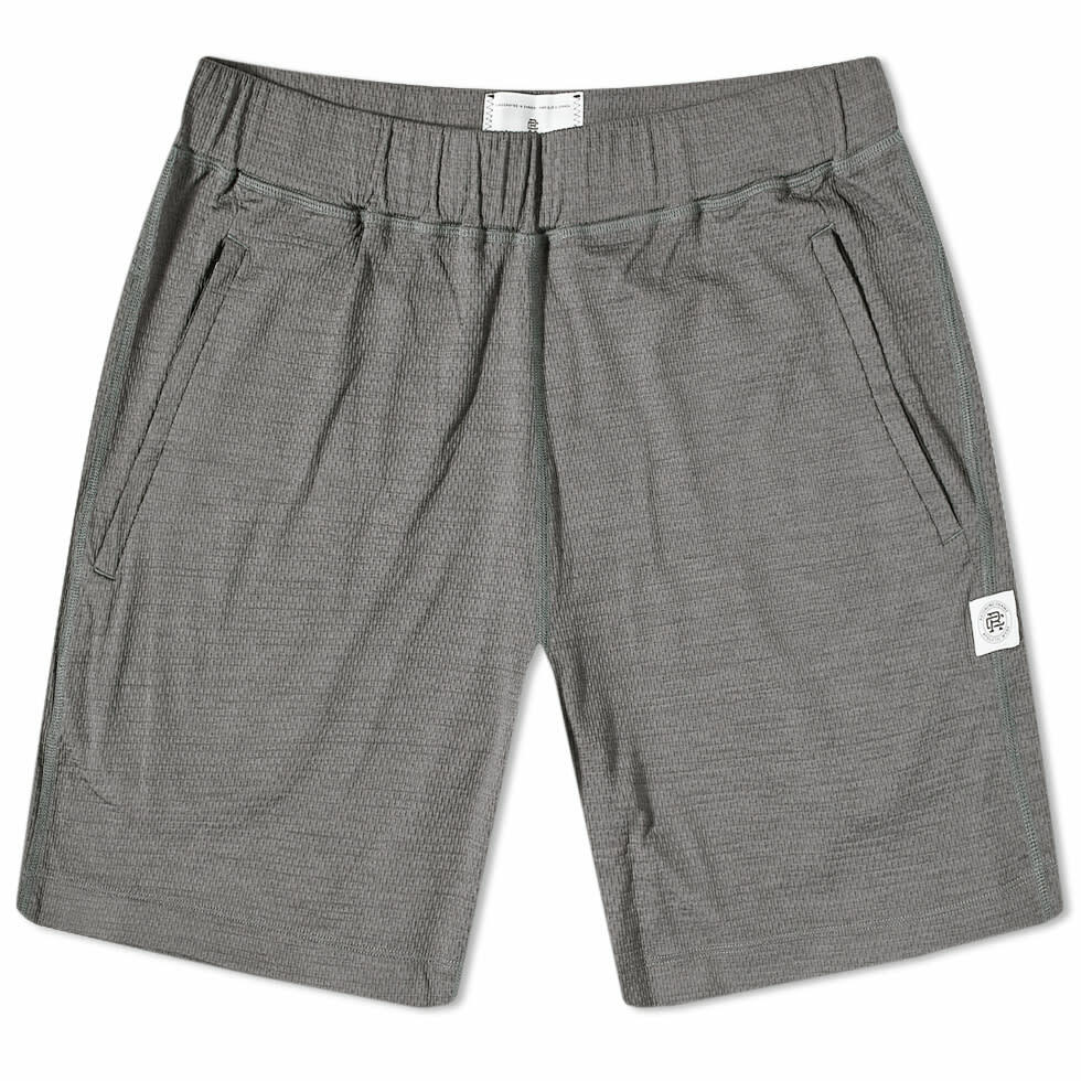 Reigning Champ Men's Solotex Mesh Trail Short in Quarry Reigning Champ