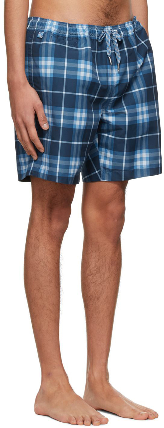 Burberry Blue Vintage Check Swim Shorts 