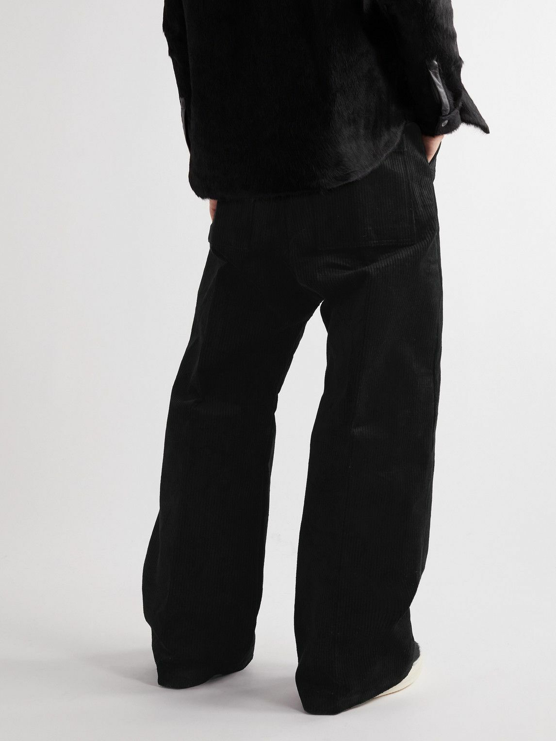 Rick Owens - Cotton-Corduroy Drawstring Trousers - Black