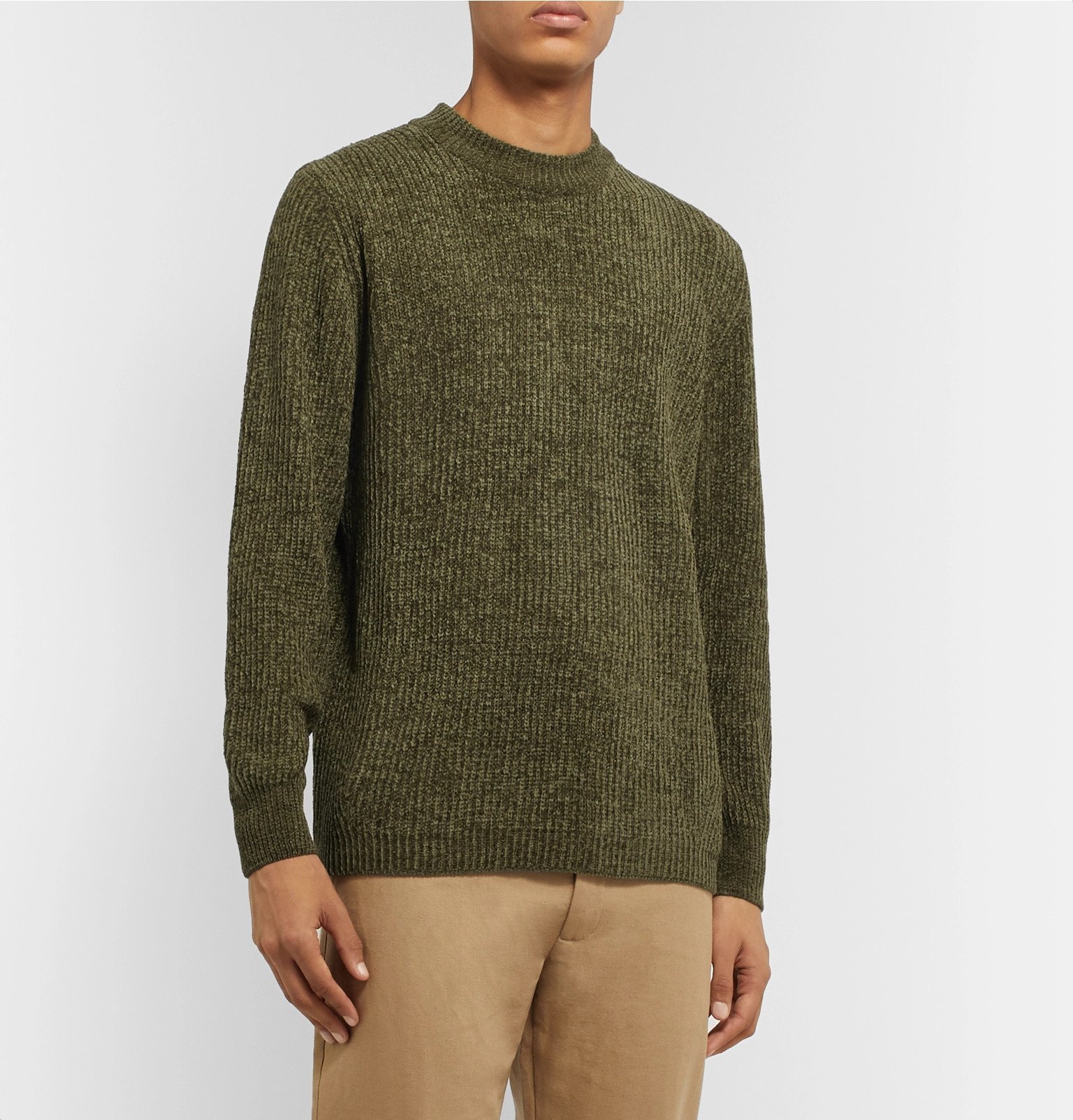 Séfr - Leth Ribbed-Knit Sweater - Green Séfr