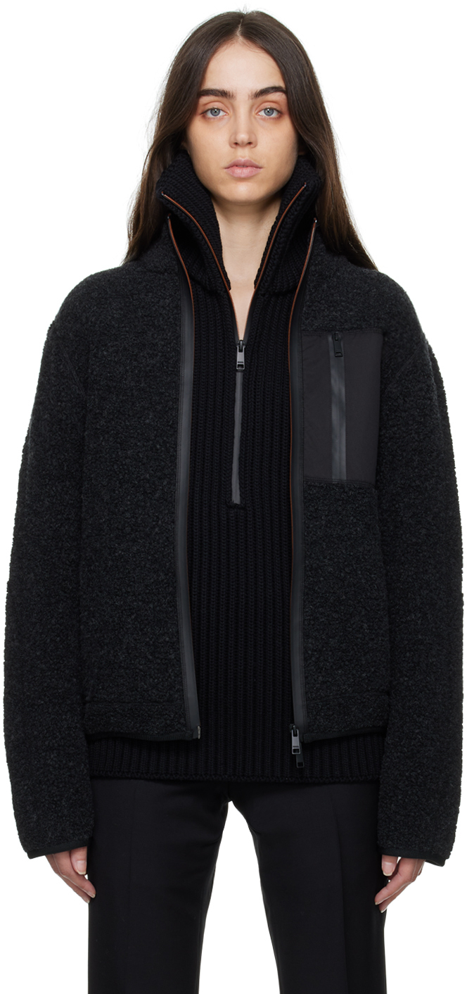 ZEGNA Gray Zipper Jacket Zegna