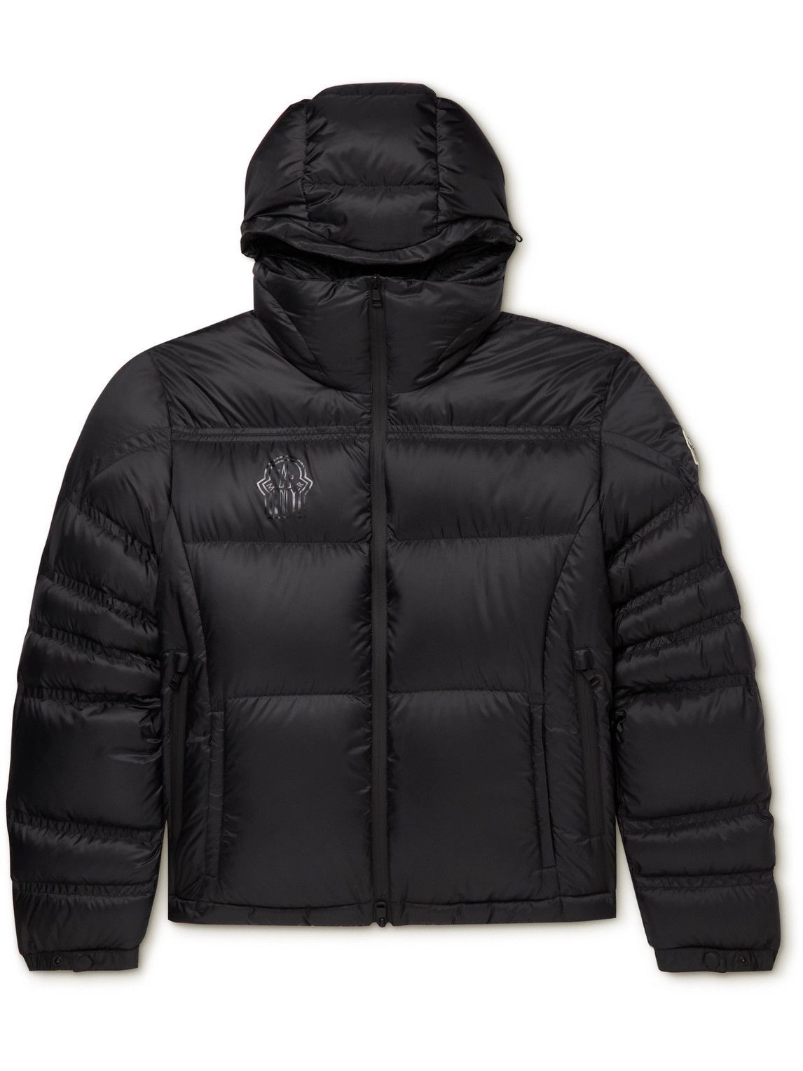 Photo: Moncler Genius - Gentle Monster Logo-Print Quilted Shell Down Hooded Jacket - Black