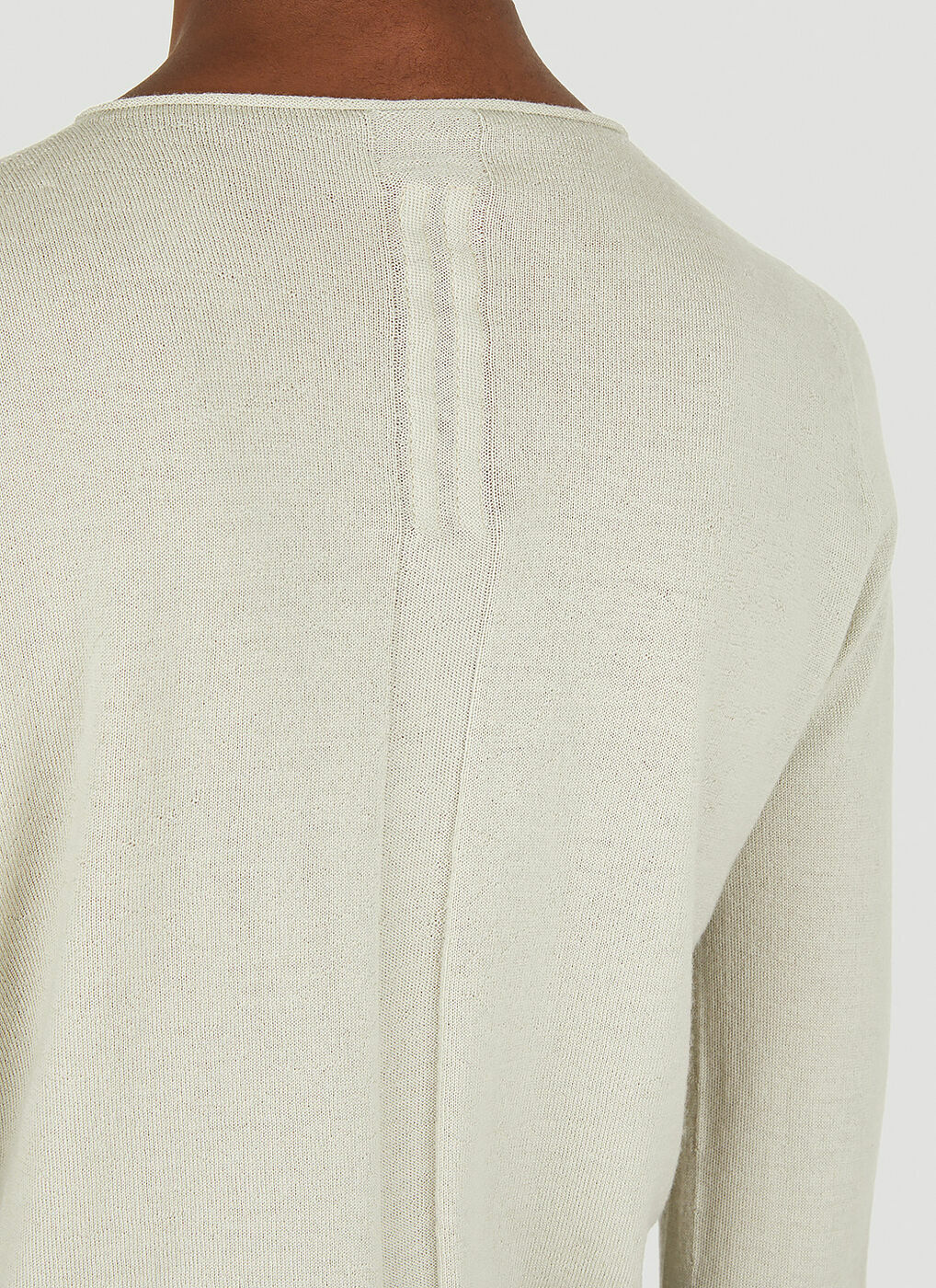 Tonal Panel Sweater in Grey