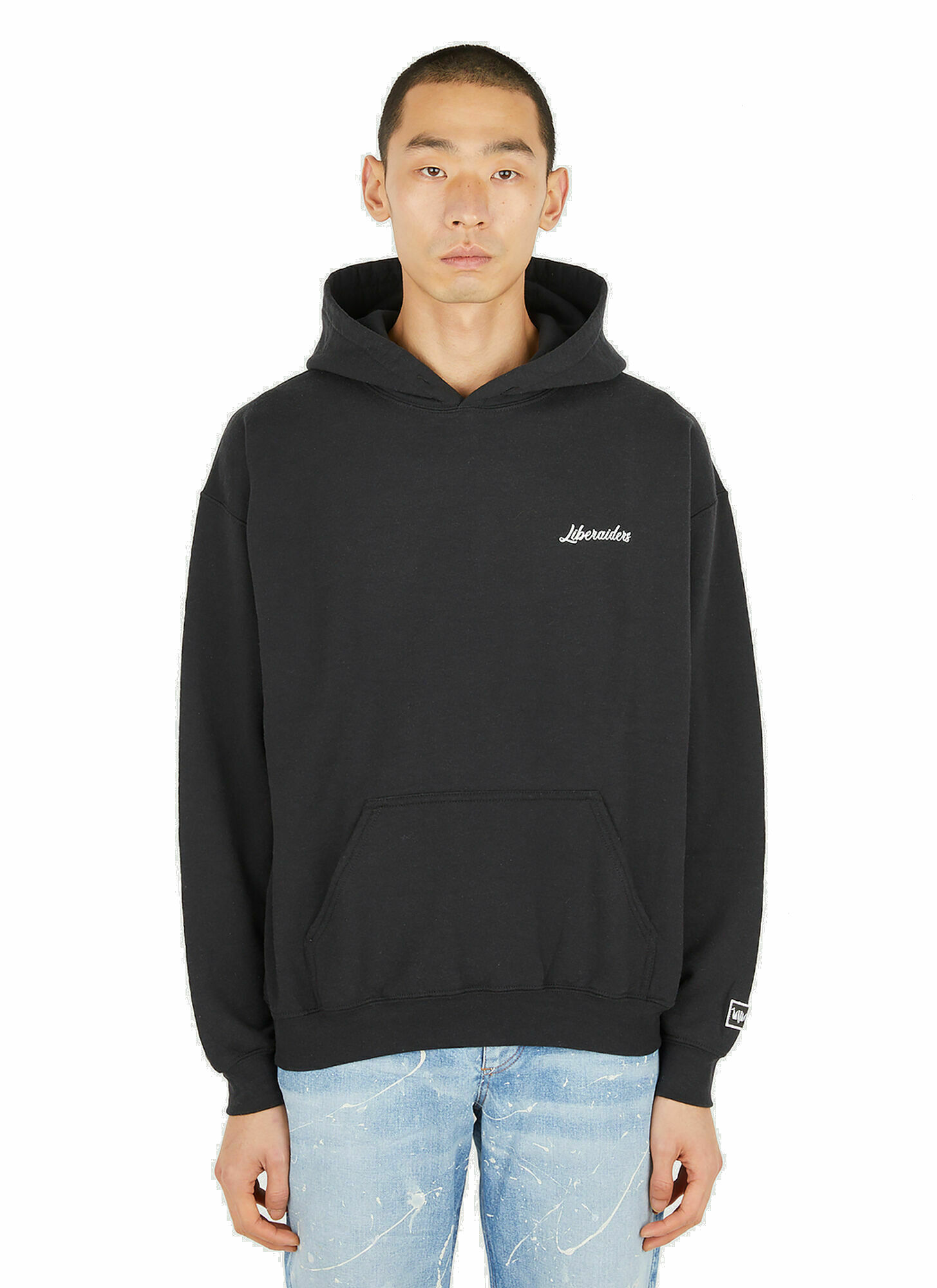 Attitude Hooded Sweatshirt in Black Liberaiders