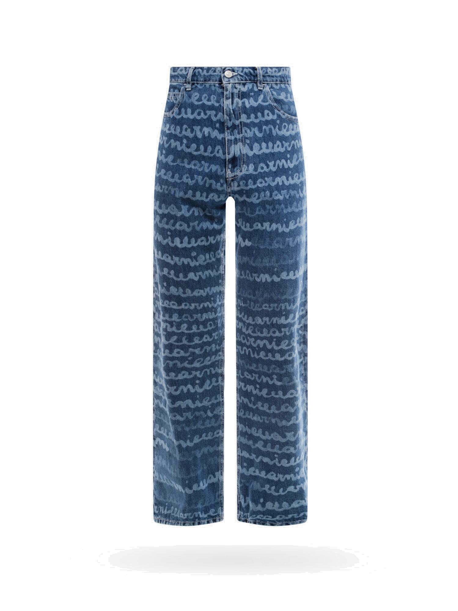 MARNI】22ss Abstract pattern denim-