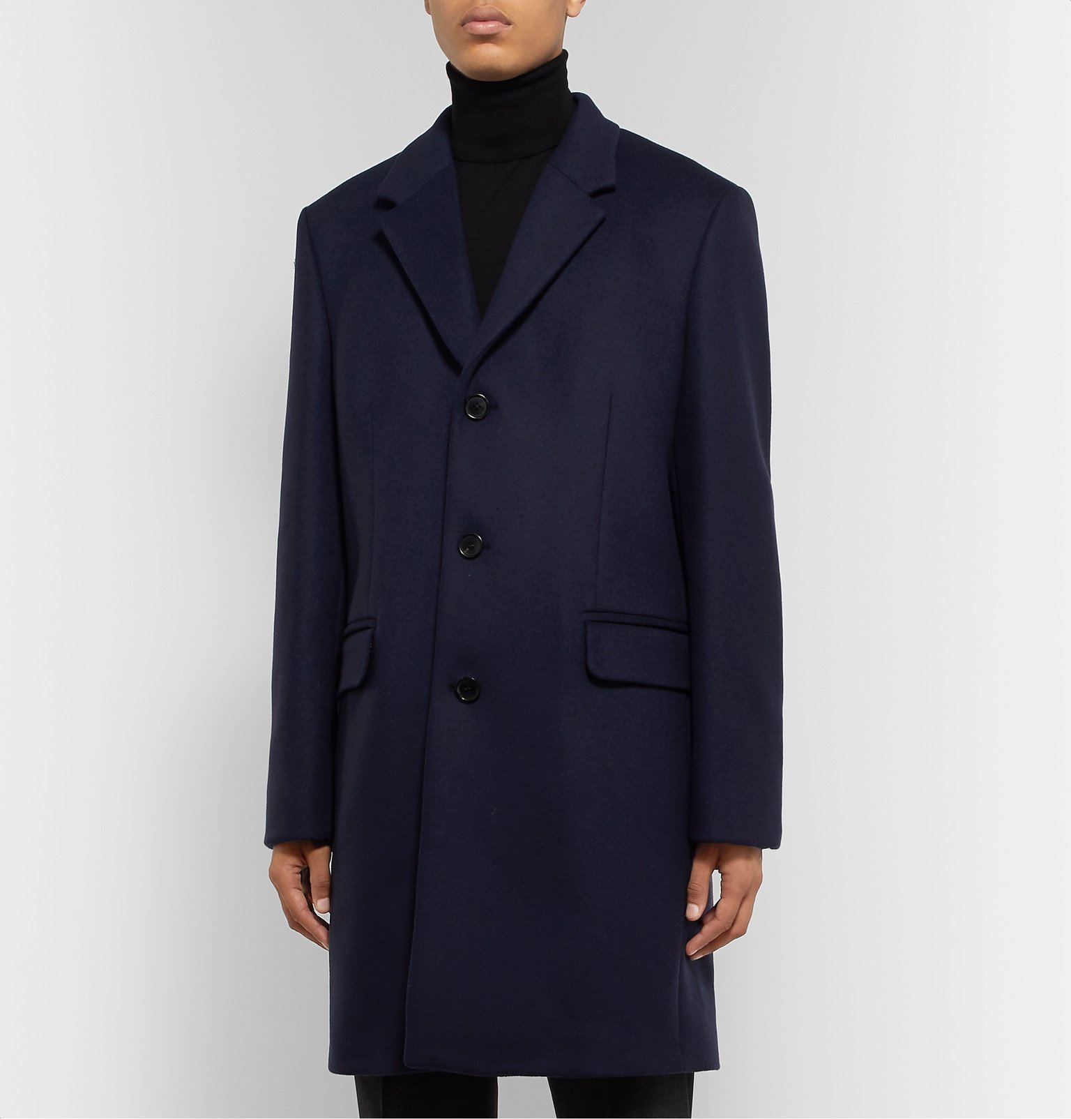 Acne Studios - Gavin Mélange Wool-Blend Overcoat - Blue Acne Studios