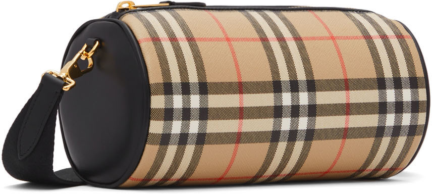 Burberry Beige Vintage Check Barrel Bag Burberry