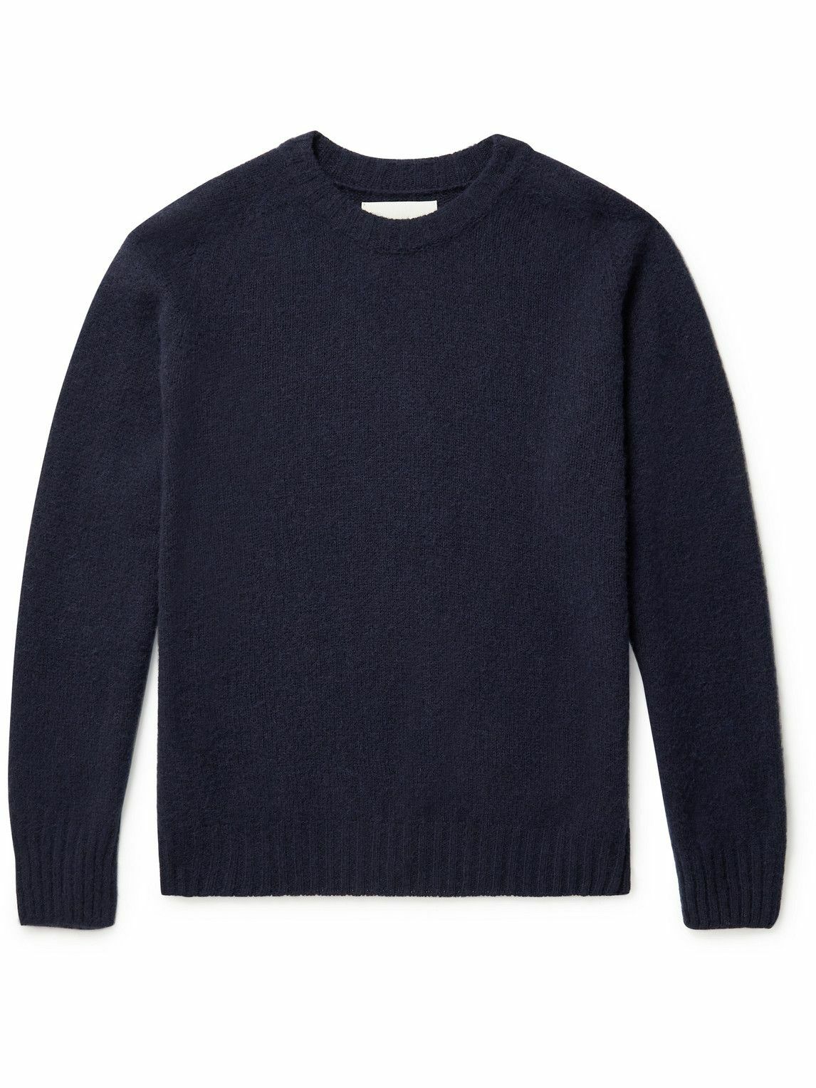 Kestin - Brushed Shetland Wool Sweater - Blue Kestin Hare