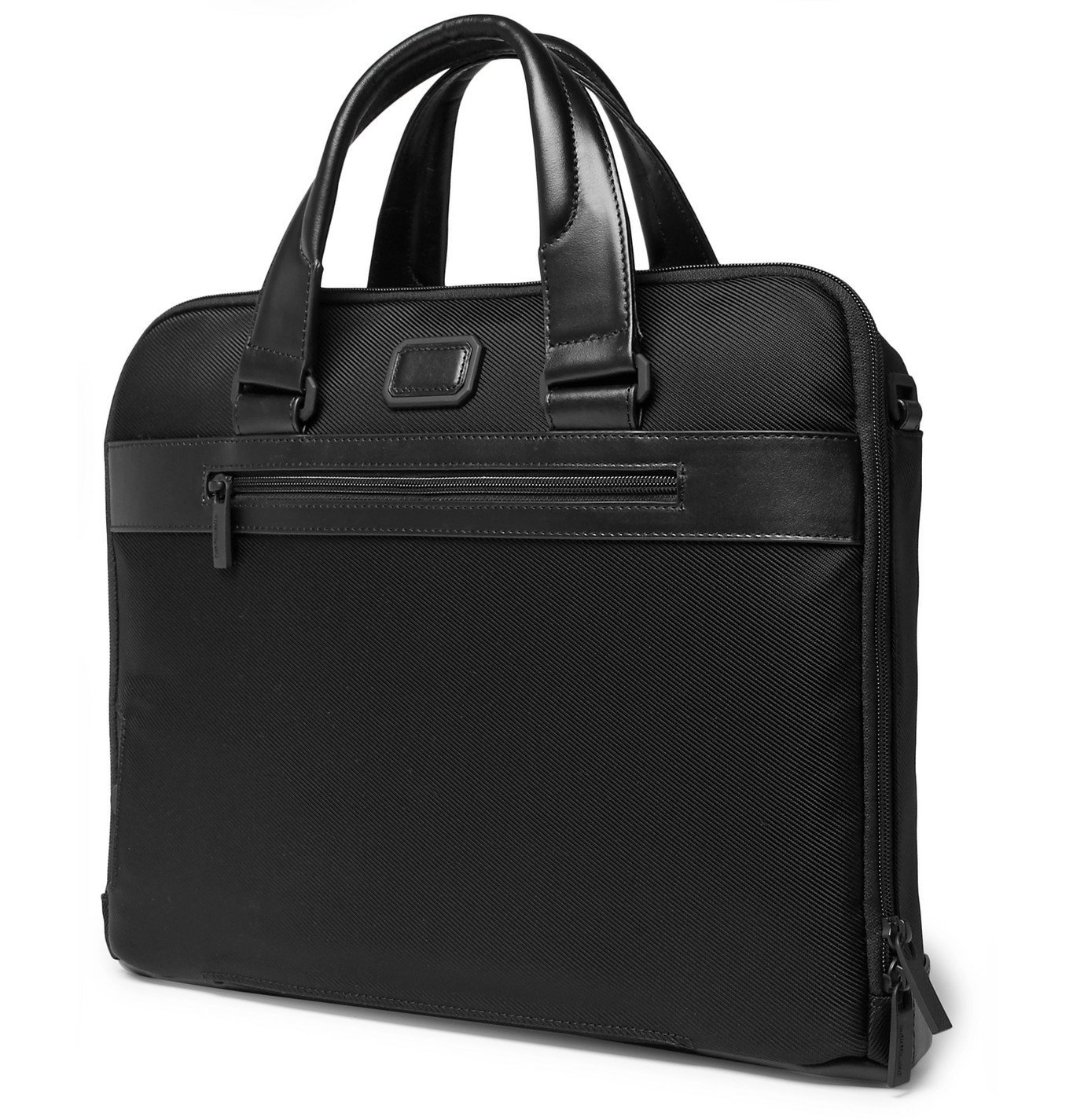 Montblanc - Nightflight Leather-Trimmed Nylon Briefcase - Black Montblanc