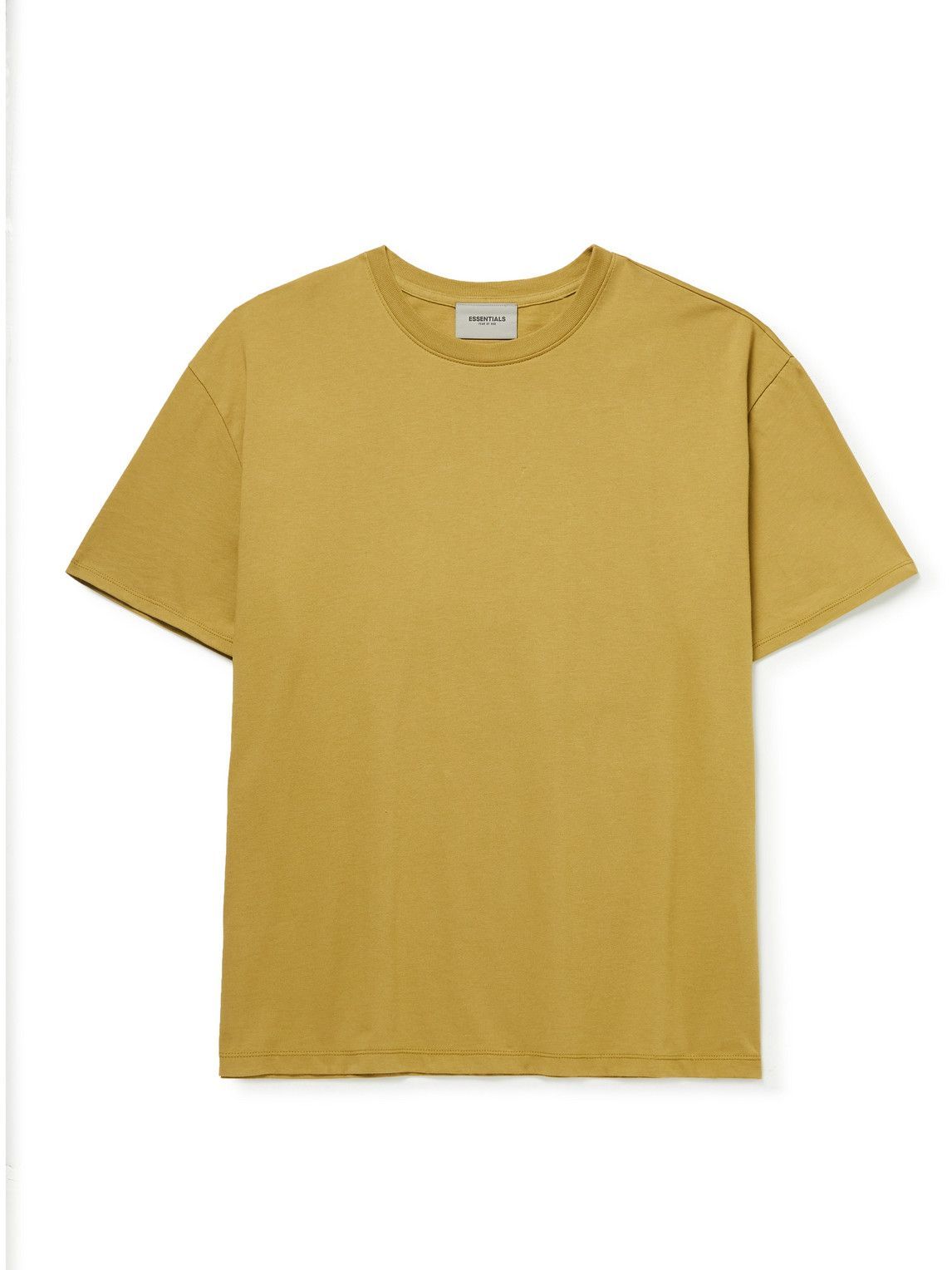 Fear of God Essentials - Logo-Print Cotton-Jersey T-Shirt - Yellow Fear ...