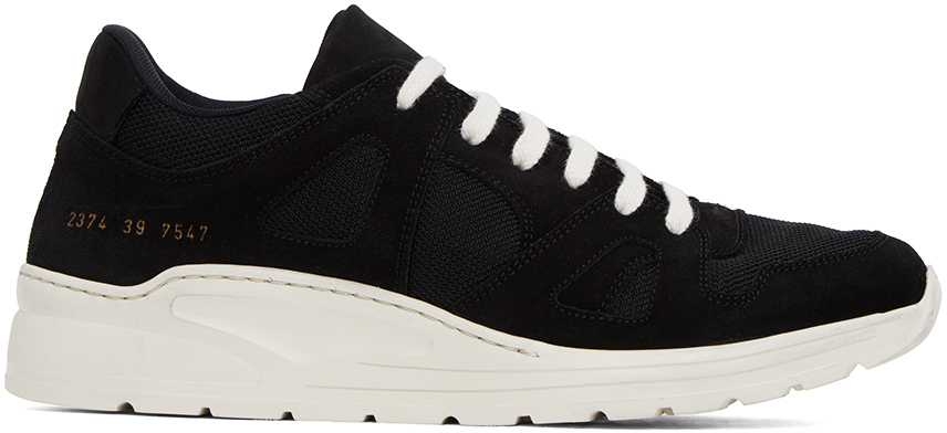 Common Projects Black Cross Trainer Sneakers Common Projects