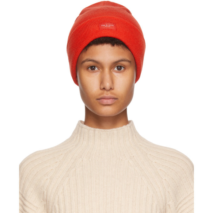 rag and bone red beanie