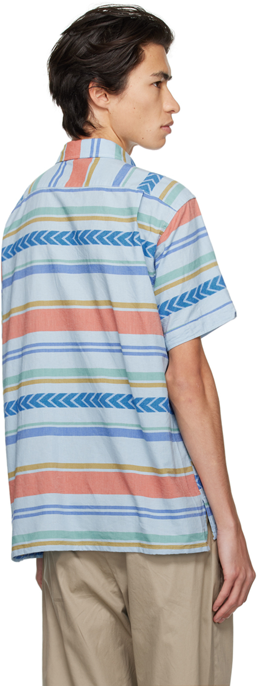 Engineered Garments Blue Camp Shirt Engineered Garments