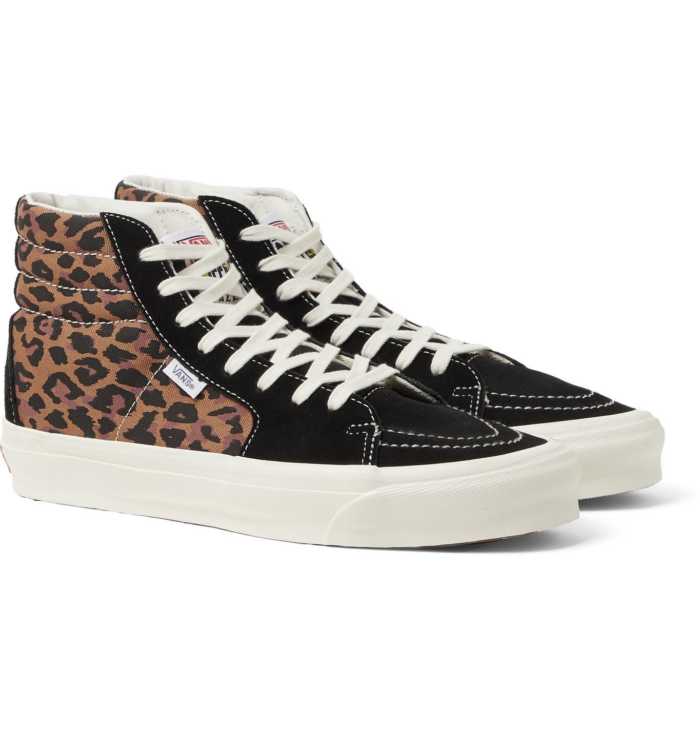 Vans - UA OG Style 38 NS LX Leopard-Print Canvas and Suede High 