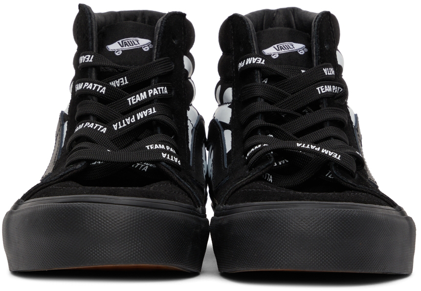 Vans Black Patta Edition Vault Mean Eyed Cat SK8-HI Sneakers Vans