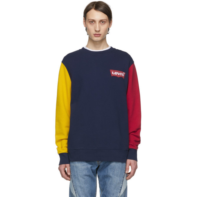 levi's red white blue sweater
