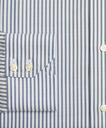 Brooks Brothers Men's Madison Relaxed-Fit Dress Shirt, Non-Iron Alternating Twin Stripe | Blue
